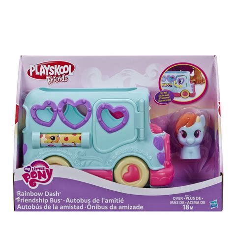 My Little Pony Rainbow Dash Friendship Party Bus Playskool Figure Mlp