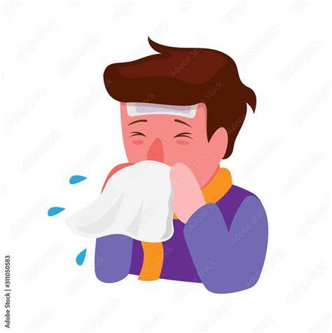 Sneezing Cartoon