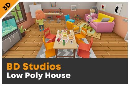 Low Poly House Pack By BD Studios Game Content Shopper Unity Asset