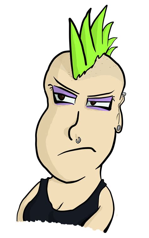 Cartoon Punk Rock Girl Colored By Vigorousjammer On Deviantart