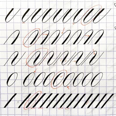 Образцы букв для каллиграфии для распечатки - Фото подборки 2