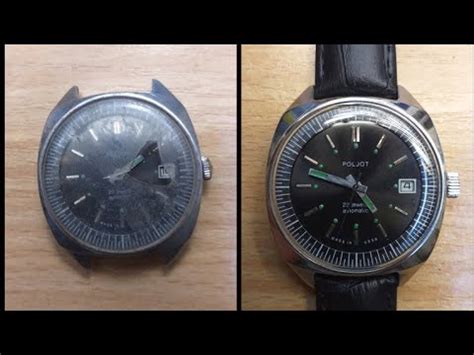 Часы полет механические с автоподзаводом,До и После реставрации. - YouTube