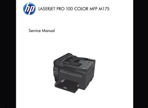 Hp Color Laserjet Pro Color Mfp M Service Manual Parts And