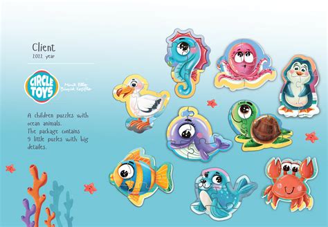 CHILDREN'S PUZZLES WITH OCEAN ANIMALS on Behance