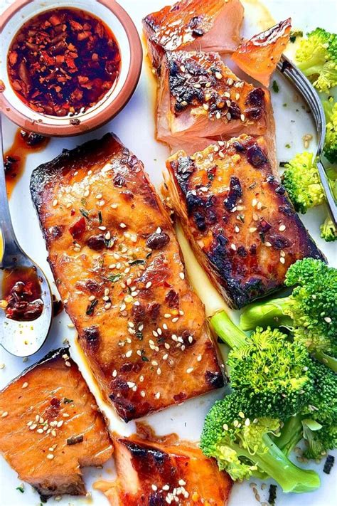Chili Crisp Salmon | foodiecrush.com