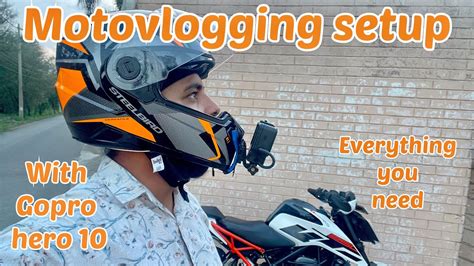 Complete Motovlogging Setup How To Mount Camera On Helmet