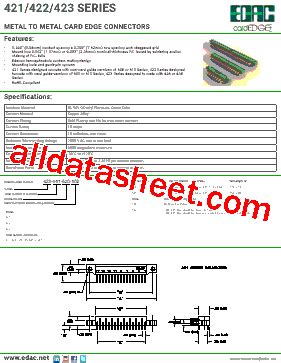 422-SERIES Datasheet(PDF) - EDAC, All Rights Reserved.