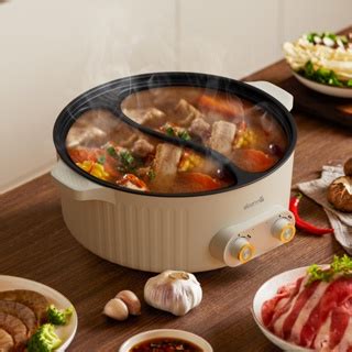 Deerma DG50W Multifunctional Electric Pot Cooking Pot Duplex Hot Pot Chafing Dish Cookware 6L