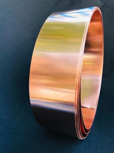 Copper Strip Roll 2in X 10ft 16oz 24 Gauge Other Sizes Available Copper Sheet Metal Copper