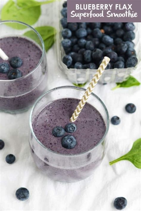 How To Make Blueberry Flax Superfood Smoothie Recipe 1st Phorm