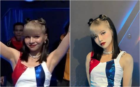 Nhan sắc cô gái cầm bảng đang HOT tại Rap Việt Ở trên mạng với khi lên sóng truyền hình có gì