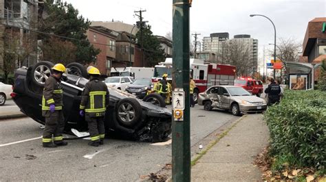 Rollover Crash Diverts Traffic Sends 2 To Hospital In Vancouver Ctv News