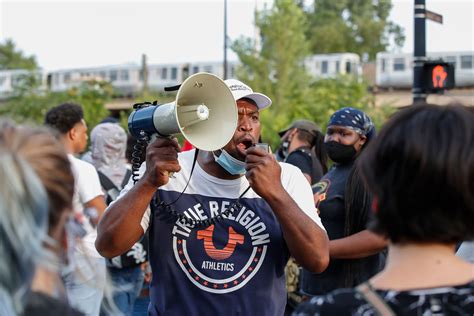 Furious locals FIGHT Black Lives Matter activists and kick protest out