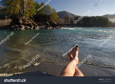 Male Man Nude Legs On Sand Stock Photo Shutterstock