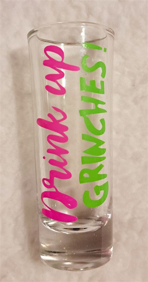 Grinch Shot Glasses Grinch Christmas Shot Glasses Shots Stink