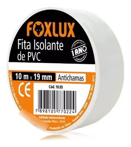 Fita Isolante Pvc Antichama Colorida Branca Mm X Mts Mercadolivre