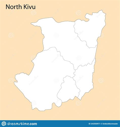 High Quality Map Of North Kivu Is A Region Of Dr Congo Stock Vector Illustration Of Congo