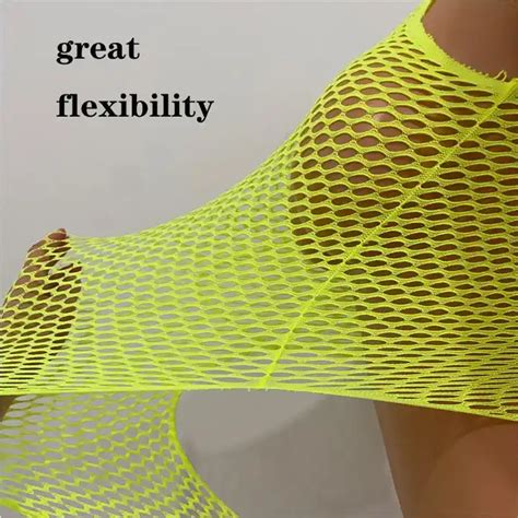 Ins Sexy Lingerie Mesh Fishnet Bodystocking See Through Transparent Sexy Bodysuit Bikini Cover