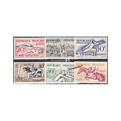 Timbres de France n 960 à 965 Jeux Olympiques Thématique J O