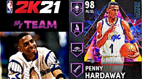 NBA2K21 GALAXY OPAL PENNY HARDAWAY GAMEPLAY A MUST HAVE CARD IN MYTEAM