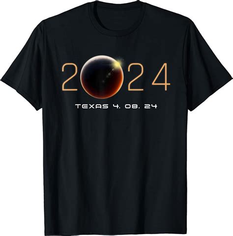 2024 Solar Eclipse Texas American Totality Spring 40824 T Shirt