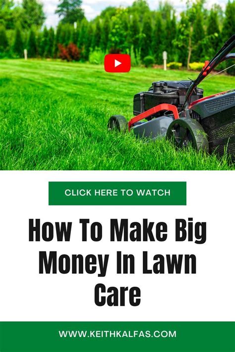 How To Make Big Money In Lawn Care | Lawn care business, Lawn care