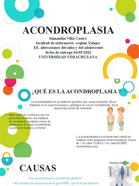 Acondroplasia Pdf Especialidades Medicas Enfermedades Y Trastornos