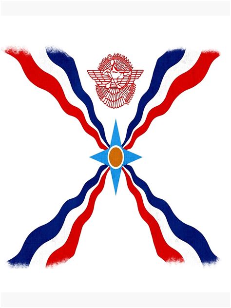 Assyrian Flag Assyria Empire Ator Logo Art Print For Sale By Tritroc Redbubble