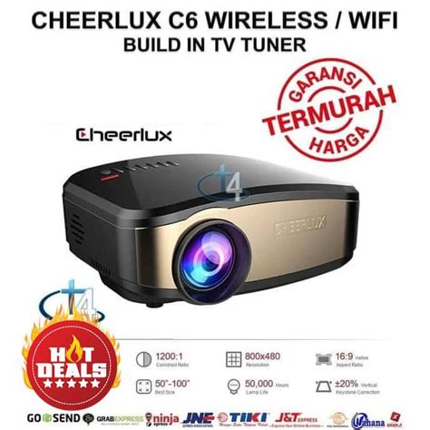 Jual Cheerlux C6 Wifi Mini Proyektor With Tv Tunner Vs Uc46 Eug600D