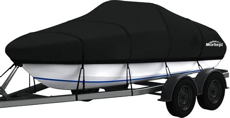 Amazon.com: Morhept Waterproof Boat Cover 12-14 ft, Upgraded Bass ...