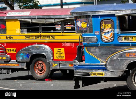 Typical Jeepney In Manila Philippines Stock Photo Alamy