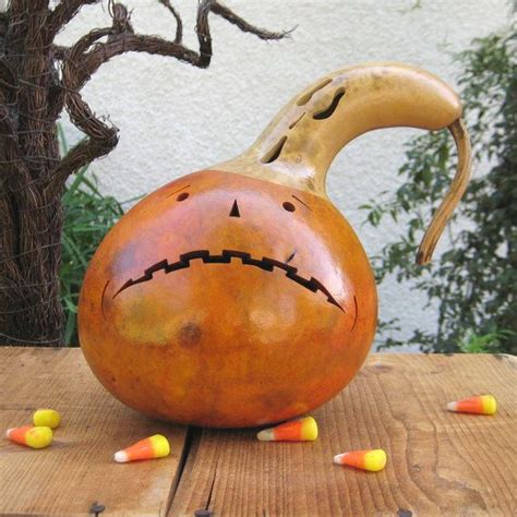 Halloween Gourd Jack O Lantern Ghost Top Natural Spooky Candy Etsy