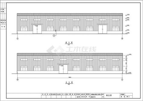 某地单层钢结构车间结构设计施工图轻钢结构厂房土木在线