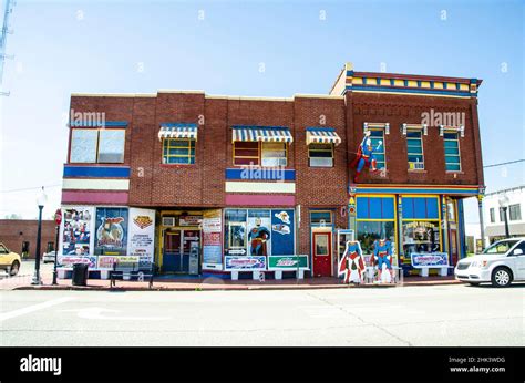 USA, Illinois, Metropolis, Superman Museum Building Stock Photo - Alamy