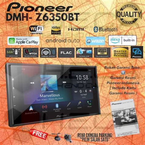 Jual Pioneer Dmh-z6350bt Head Unit Double Din Dmh Z6350 Bt Tape Audio ...
