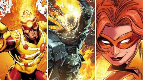 Las Mejores Superestrellas Del Fuego Marvel Y Dc