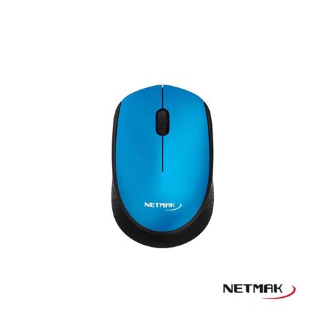 MOUSE NETMAK INALAMBRICO 1600DPI NM M680 AZUL RyR Computacion