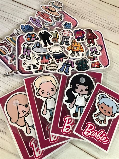 Купить Toca Boca Barbie Тока Бока Барби альбом-книга на липучках, цена ...