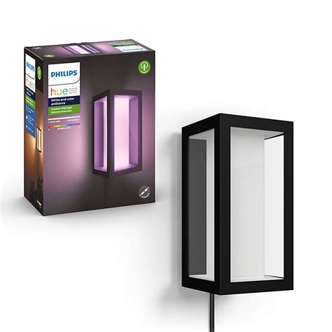 Philips Hue Impress White And Colour Ambiance Smart Outdoor Wall Light Extension Diy At Bandq