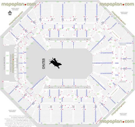 San Antonio Frost Bank Center Seating Chart Rodeo Stock Show By