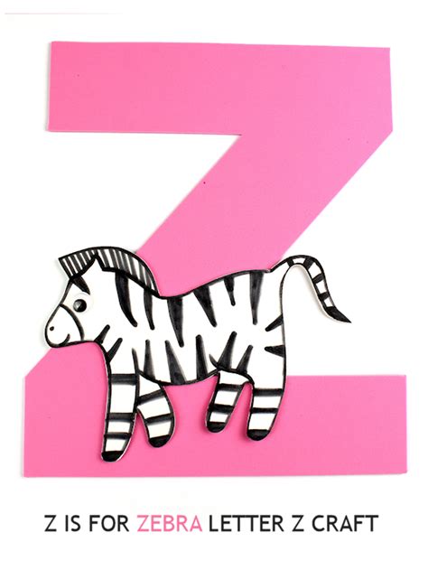 Letter Z Zebra Craft Template