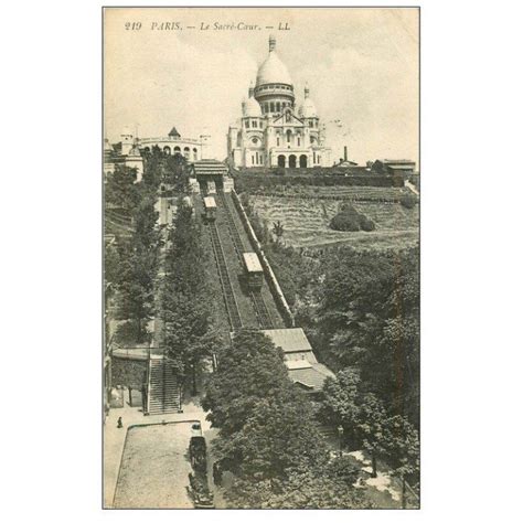 PARIS 18 Le Sacré Coeur de Montmartre Funiculaire 1918