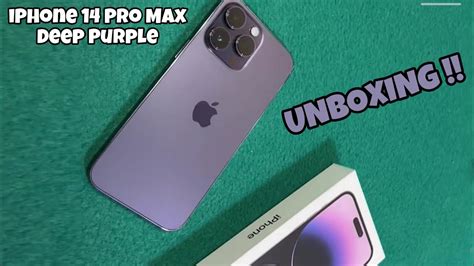 Iphone 14 Pro Max Unboxing And Hands On Deep Purple Color 😍 Youtube