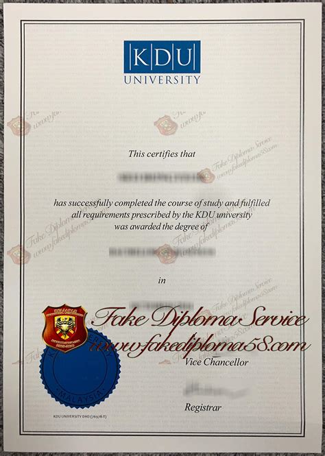 Quick get a fake KDU University College degree in Malaysia online - Buy ...