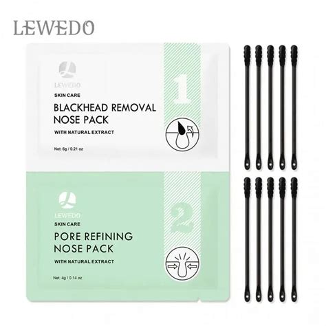 10pcs Nose Blackhead Remover Mask Set Deep Cleansing Shrink Pore Nose