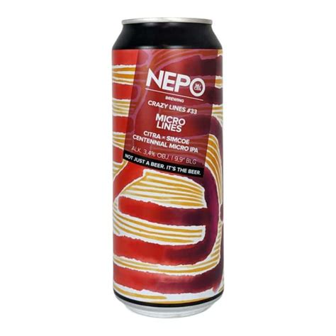 Nepomucen Crazy Lines 33 Micro Lines Micro IPA 500ml ZygZak Piwa