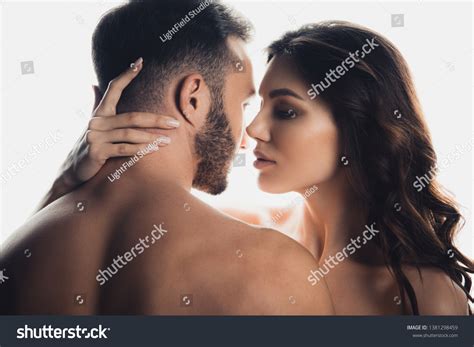 Naked Loving Couple Embracing Isolated On Stock Photo 1381298459 Shutterstock