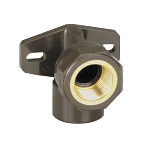 HTA C PVC Hot Cold Water Threaded Elbows 90 With Back Plate