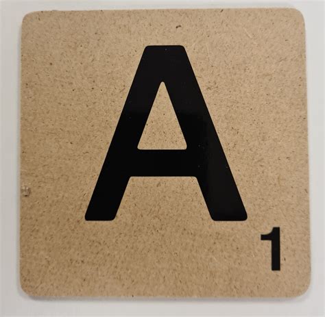 Scrabble Letter A Lise Decoraties