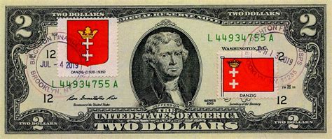 Magnet Mascot Dollars Stamp Cancel Flag From Danzig Value